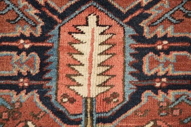 Antique Geometric Heriz Persian Large Rug 10x19 - 10