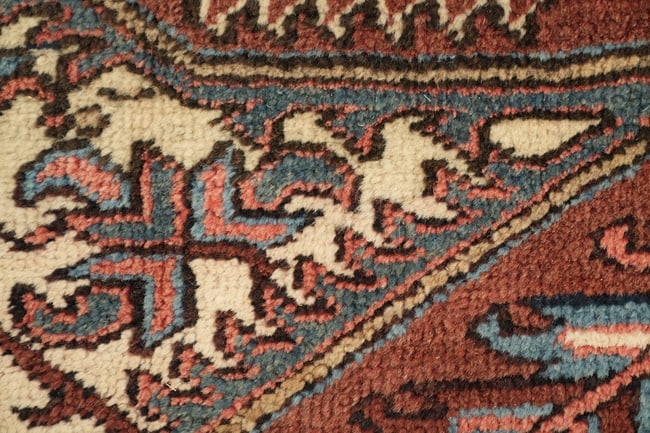 Antique Geometric Heriz Persian Large Rug 10x19 - 14