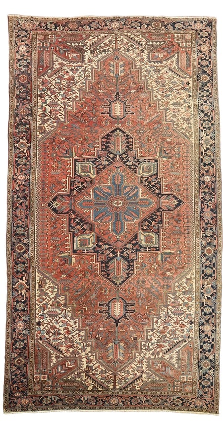 Antique Geometric Heriz Persian Large Rug 10x19 (1 of 20)
