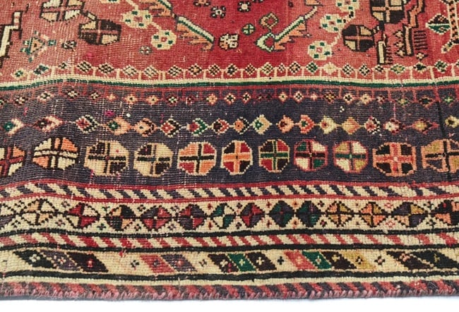 Antique Muted Tribal 5'4X7'7 Distressed Vintage Oriental Rug - 10