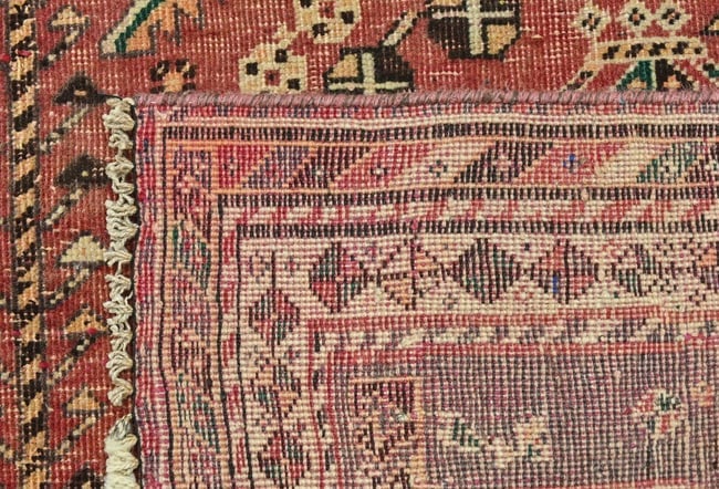 Antique Muted Tribal 5'4X7'7 Distressed Vintage Oriental Rug - 13