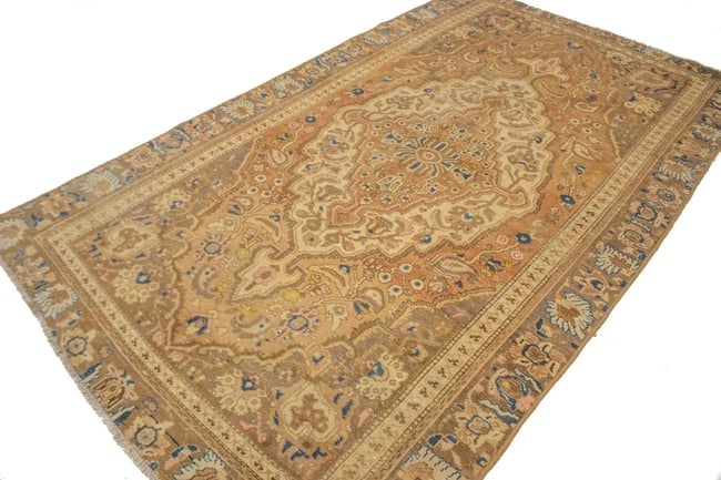 Antique Rust & Brown Floral 6X10 Lilian Persian Rug - 5