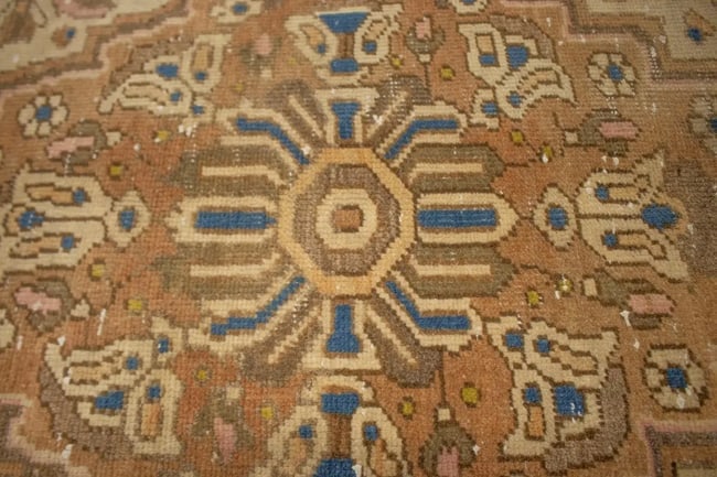 Antique Rust & Brown Floral 6X10 Lilian Persian Rug - 7