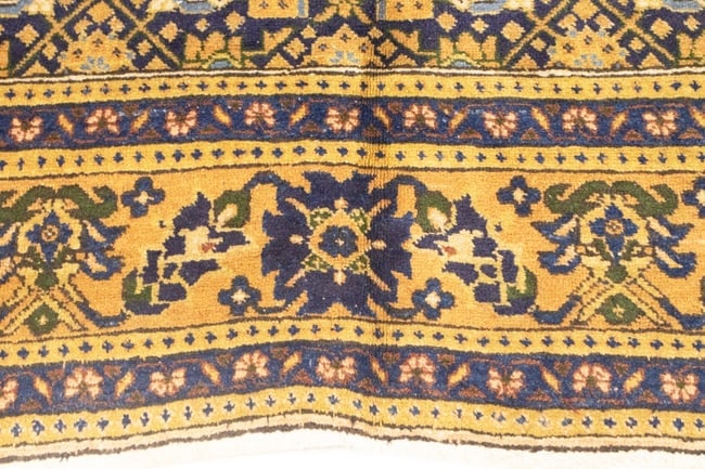 Semi Antique Purple Geometric 7'4X10'5 Ardabil Persian Rug - 11