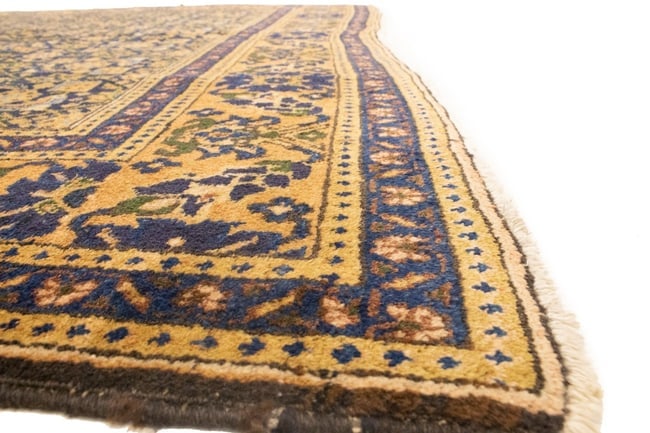 Semi Antique Purple Geometric 7'4X10'5 Ardabil Persian Rug - 12