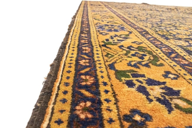 Semi Antique Purple Geometric 7'4X10'5 Ardabil Persian Rug - 13