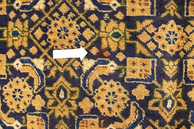 Semi Antique Purple Geometric 7'4X10'5 Ardabil Persian Rug - 15