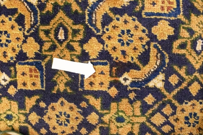 Semi Antique Purple Geometric 7'4X10'5 Ardabil Persian Rug - 16