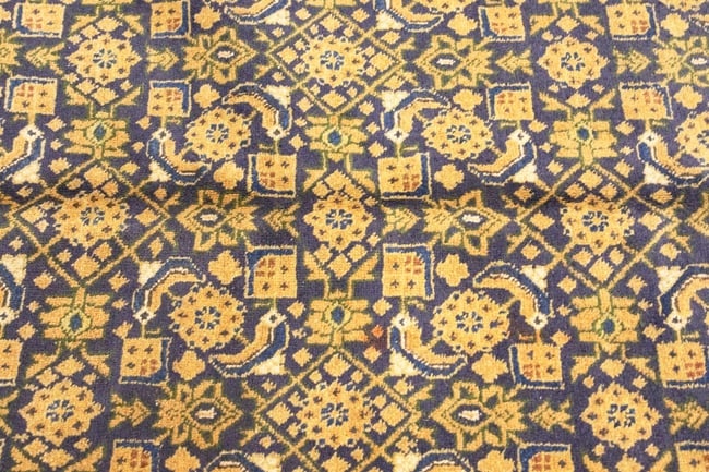 Semi Antique Purple Geometric 7'4X10'5 Ardabil Persian Rug - 8