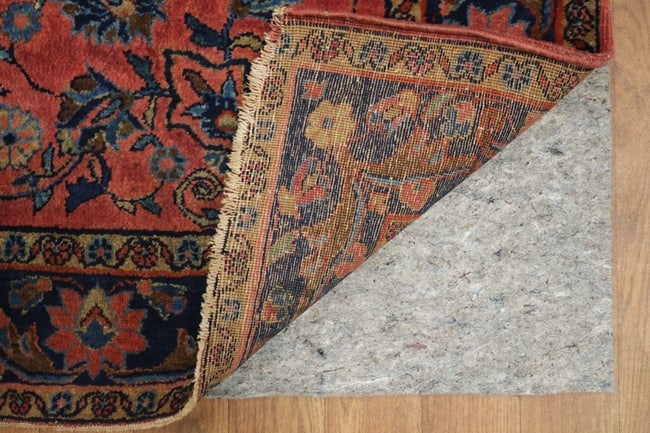 Antique Floral Wool Kashan Persian Rug 4x7 - 6