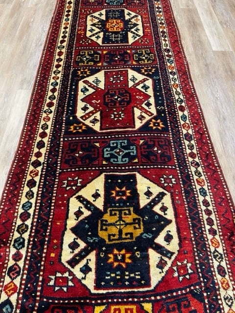 Antique Kazak caucasian Rug-2287 - 3