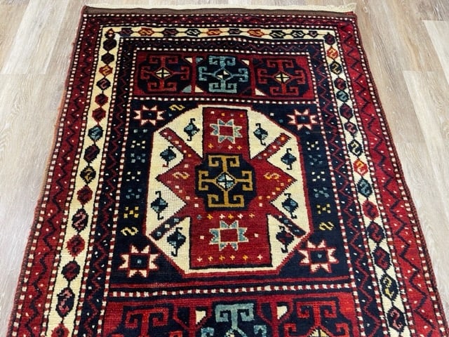 Antique Kazak caucasian Rug-2287 - 6