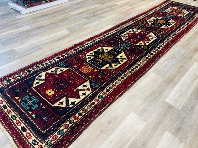 Antique Kazak caucasian Rug-2287 - 7