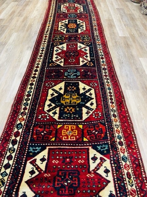 Antique Kazak caucasian Rug-2287 - 8