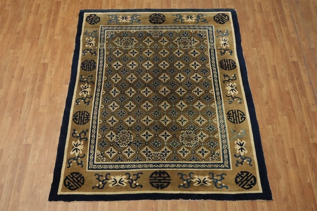 Antique Peking Oriental wOOL Area Rug 6x8 - 5