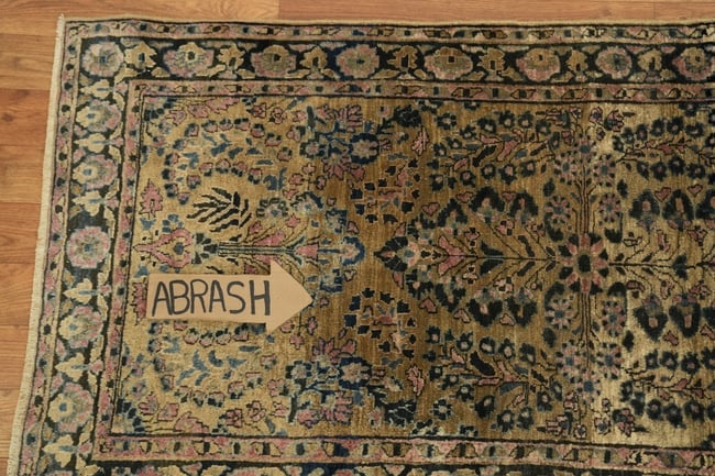 Antique Wool Sarouk Persian Runner Rug 2x5 - 14