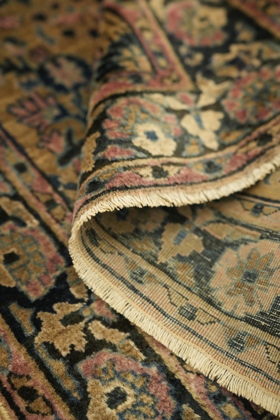 Antique Wool Sarouk Persian Runner Rug 2x5 - 17
