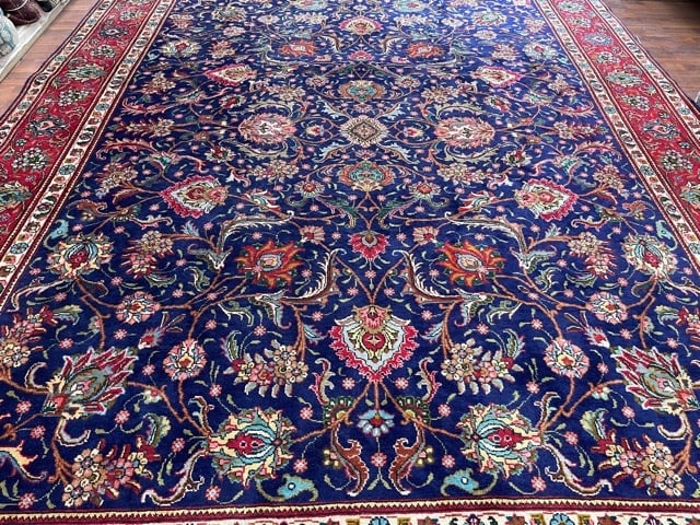Vintage Persian Tabriz all over design rug-4817 - 2