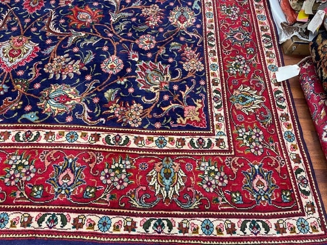 Vintage Persian Tabriz all over design rug-4817 - 3