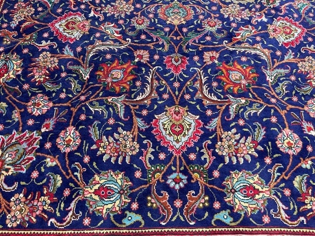 Vintage Persian Tabriz all over design rug-4817 - 6