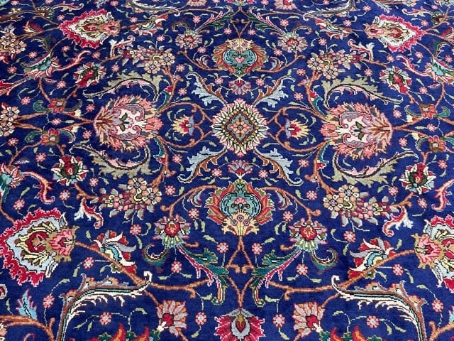Vintage Persian Tabriz all over design rug-4817 - 7