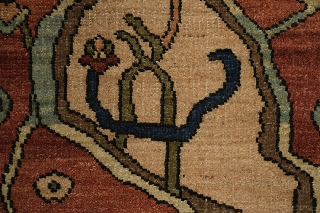 Antique Vegetable Dye Heriz Serapi Persian Area Rug 6x8 - 10