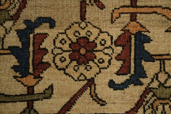 Antique Vegetable Dye Heriz Serapi Persian Area Rug 6x8 - 12