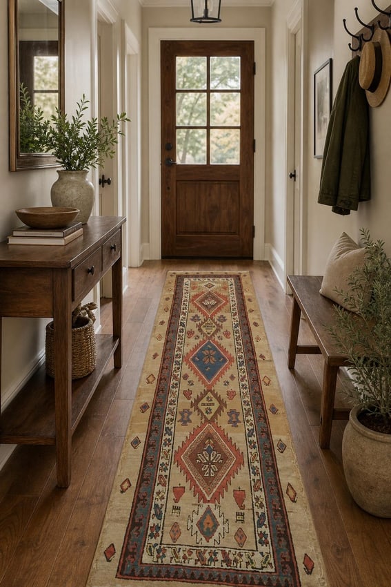 Pre-1900 Antique Sarab Persian Runner Wool Rug 3x10 - 2