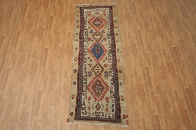 Pre-1900 Antique Sarab Persian Runner Wool Rug 3x10 - 3