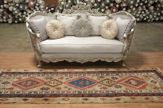 Pre-1900 Antique Sarab Persian Runner Wool Rug 3x10 - 4