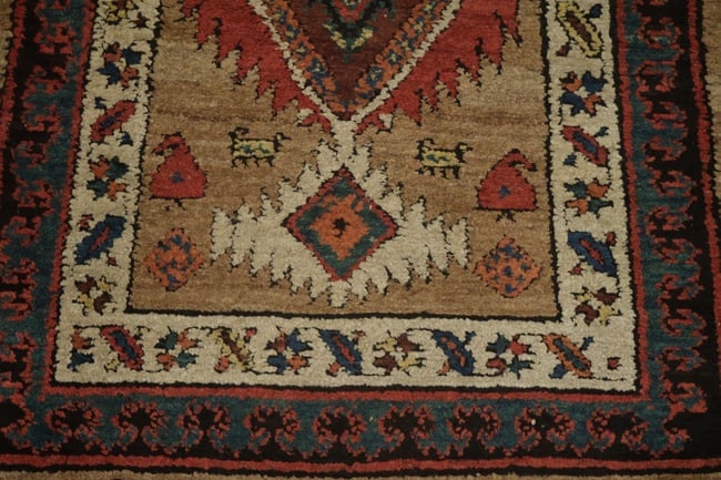Pre-1900 Antique Sarab Persian Runner Wool Rug 3x10 - 7