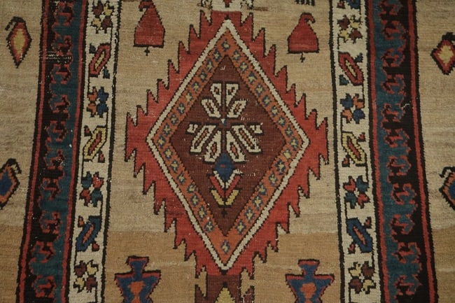 Pre-1900 Antique Sarab Persian Runner Wool Rug 3x10 - 9