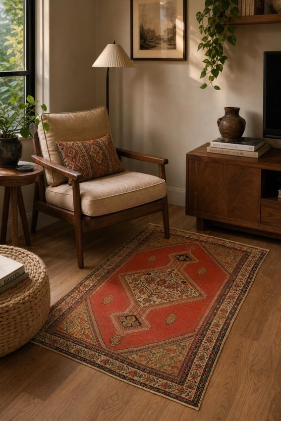 Antique Tribal Malayer Persian Wool Rug 4x6: Title:Antique Tribal Malayer Persian Wool Rug 4x6 Description:A Beautiful Genuine Iran ( Persia ) Malayer rug is Hand Knotted by skillful weavers in Iran ( Persia ) with