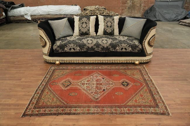 Antique Tribal Malayer Persian Wool Rug 4x6 - 3