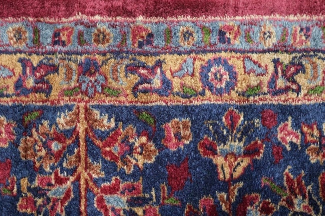 Antique Kerman Persian Wool Area Rug 8x10 - 12