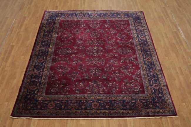 Antique Kerman Persian Wool Area Rug 8x10 - 3