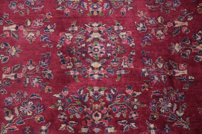 Antique Kerman Persian Wool Area Rug 8x10 - 7