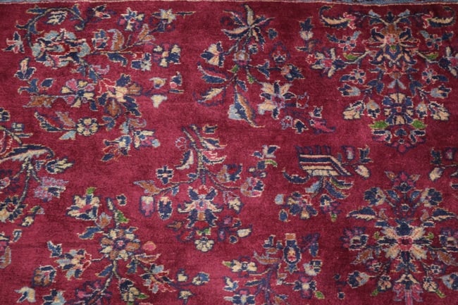 Antique Kerman Persian Wool Area Rug 8x10 - 8