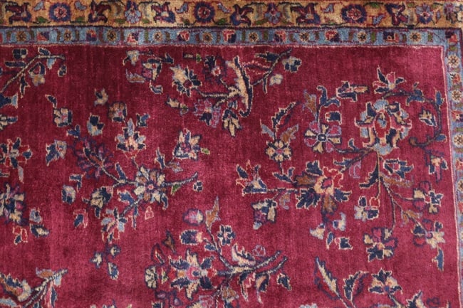 Antique Kerman Persian Wool Area Rug 8x10 - 9
