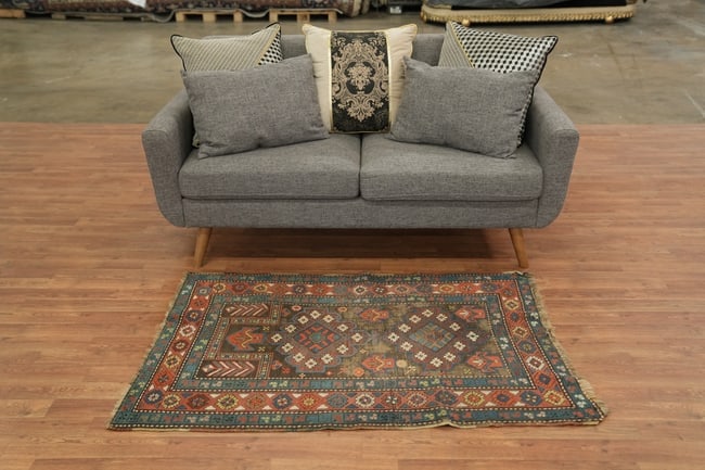 Pre-1900 Antique Heriz Bakhshayesh Persian Wool Rug 3x5 - 4