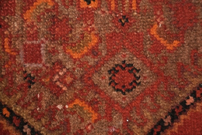 Pre-1900 Antique Bidjar Persian Wool Rug 3x10 - 10