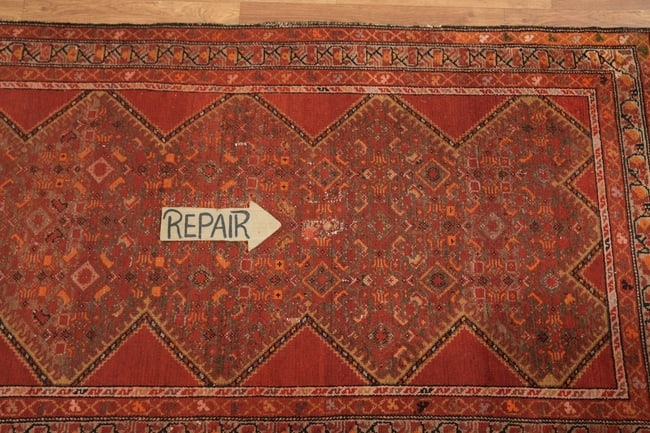 Pre-1900 Antique Bidjar Persian Wool Rug 3x10 - 12
