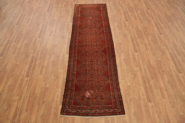 Pre-1900 Antique Bidjar Persian Wool Rug 3x10 - 5