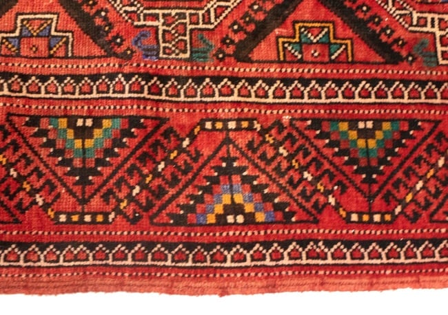 Vintage Red Tribal 5X10 Shiraz Lori Persian Rug - 13