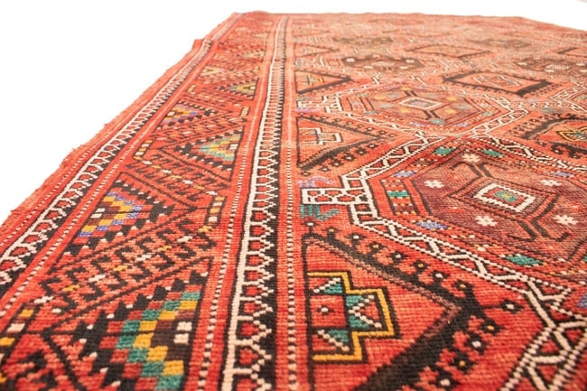 Vintage Red Tribal 5X10 Shiraz Lori Persian Rug - 14