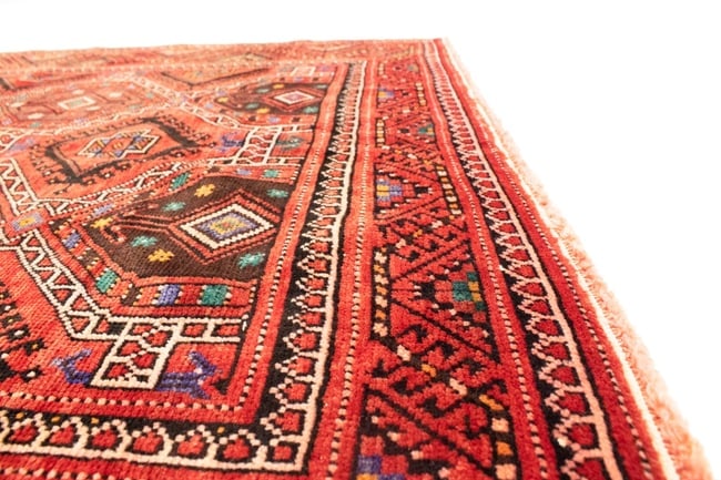 Vintage Red Tribal 5X10 Shiraz Lori Persian Rug - 15