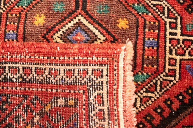 Vintage Red Tribal 5X10 Shiraz Lori Persian Rug - 18