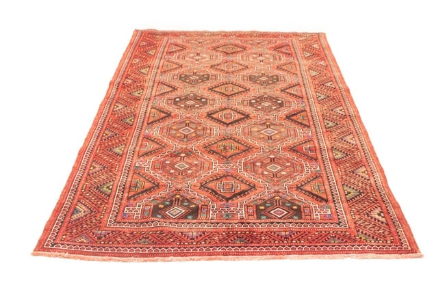 Vintage Red Tribal 5X10 Shiraz Lori Persian Rug - 7