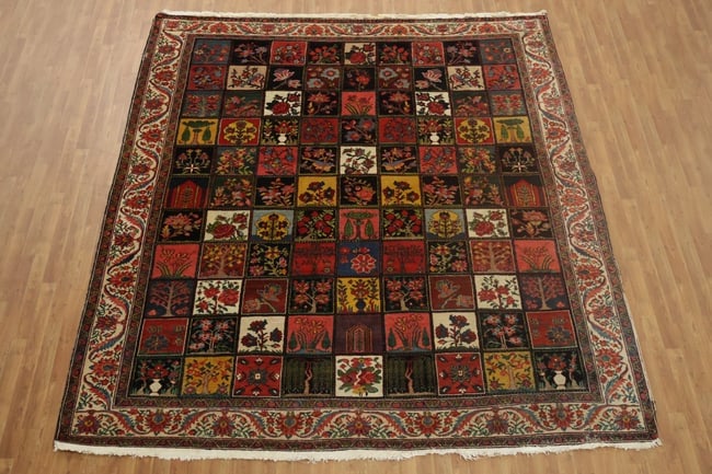 MASTERPIECE Pre-1900 Antique Bakhtiari Persian Wool Area Rug 10x12 - 3