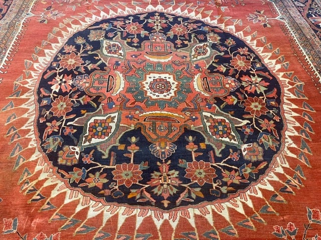 Unique Antique Persian Sarouk Farahan rug-Ter - 2
